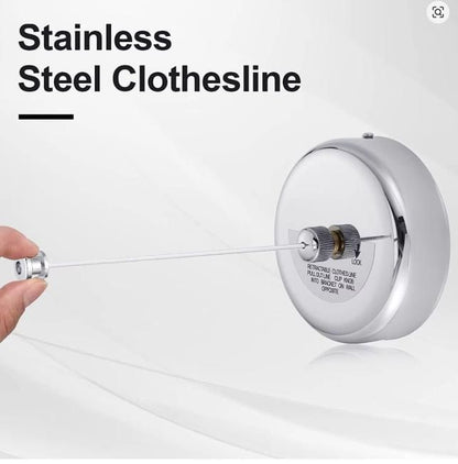 Stainless Steel Retractable Adjustable Clothesline (Pack of 1)