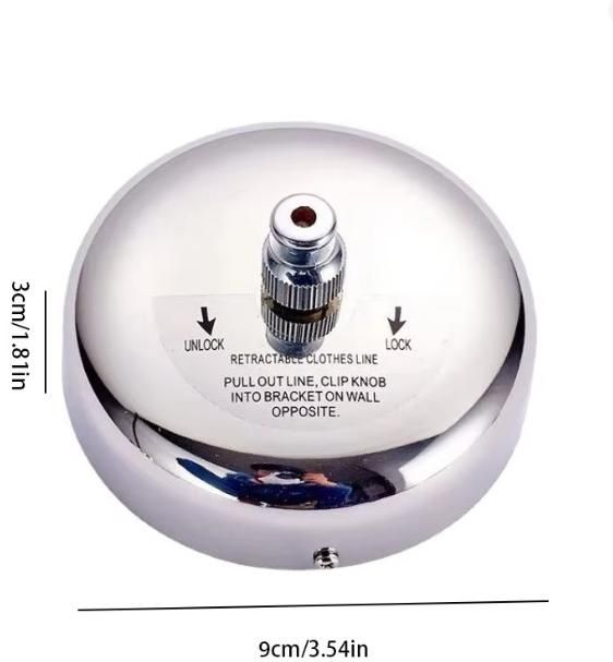 Stainless Steel Retractable Adjustable Clothesline (Pack of 1)